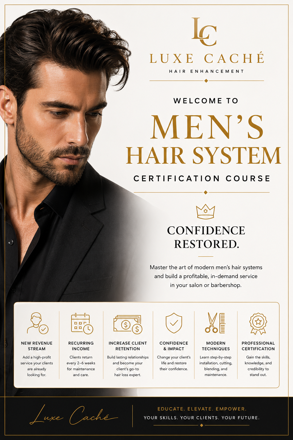 LUX CACHÉ MEN'S HAIR SYSTEMS ONLINE COURSE - Coming Soon